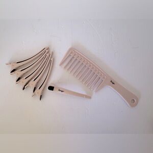 L’ANGE Detangling Comb With L’ANGE Styling Hair Clips (6 pcs)